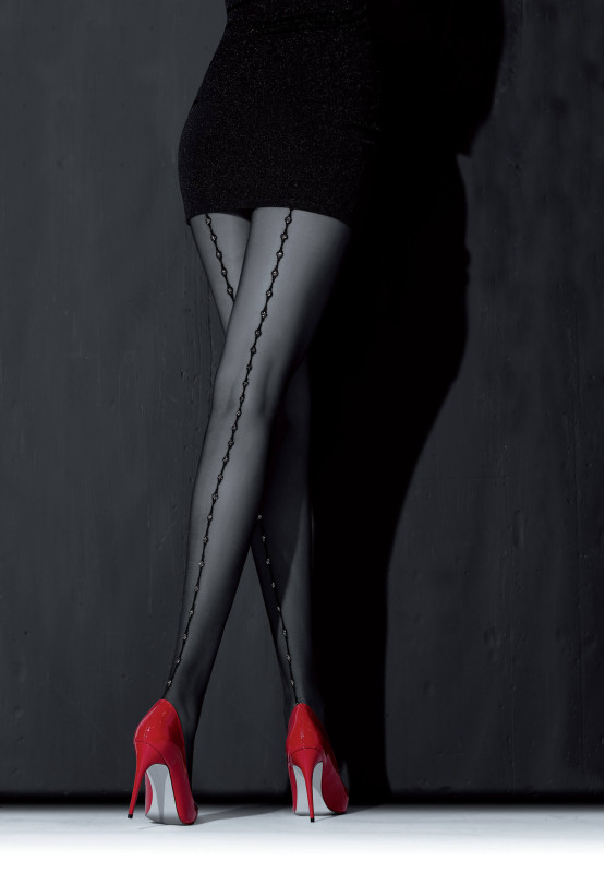 Collants NOQ Loreley à coutures avec Lurex 20 DEN