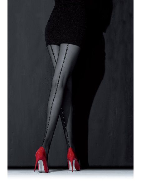 Collants NOQ Loreley à coutures avec Lurex 20 DEN