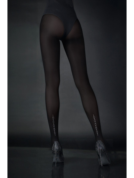 Collants noirs NOQ Dream décorés de strass