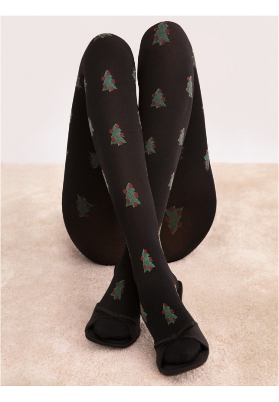 Collants sapin de Noël Fiore So Quiet 60 den