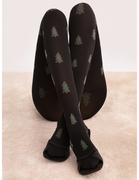 Collants sapin de Noël Fiore So Quiet 60 den