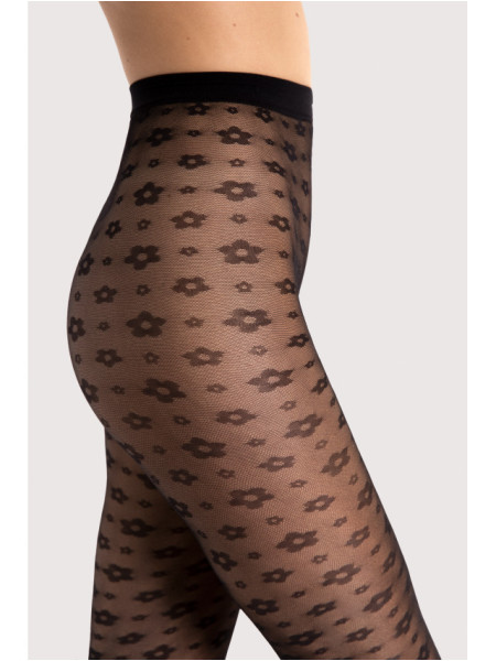 Collants femme Fiore Footloose à imprimé floral sur résille 2