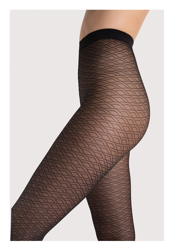 Collants en maille à motifs Fiore Night Fever