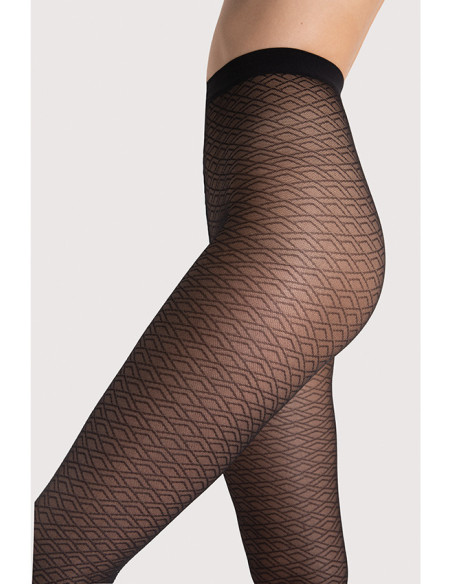 Collants en maille à motifs Fiore Night Fever