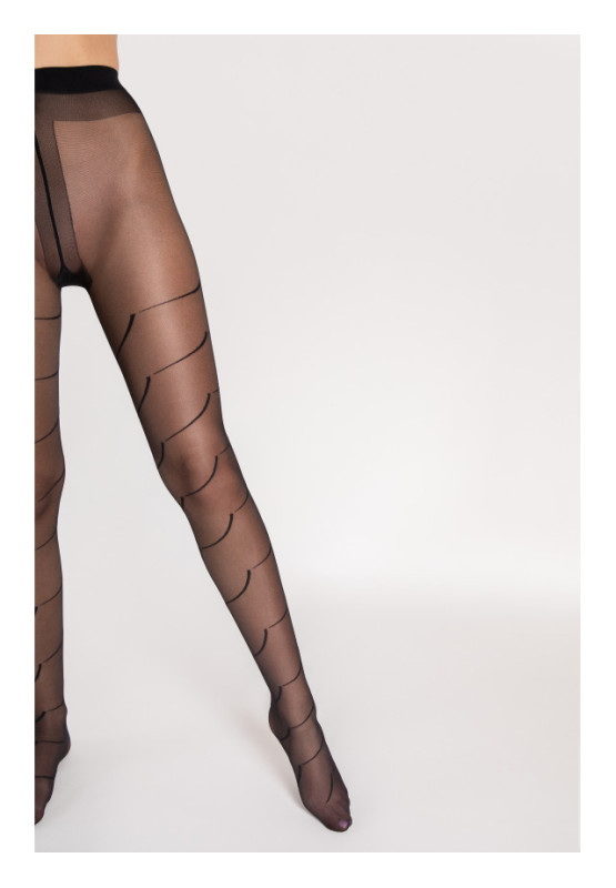 Collants à motifs Fiore Black Swan