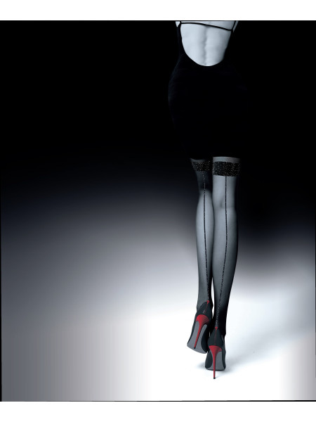 Collants imitation bas couture NOQ Moonlight 20 DEN