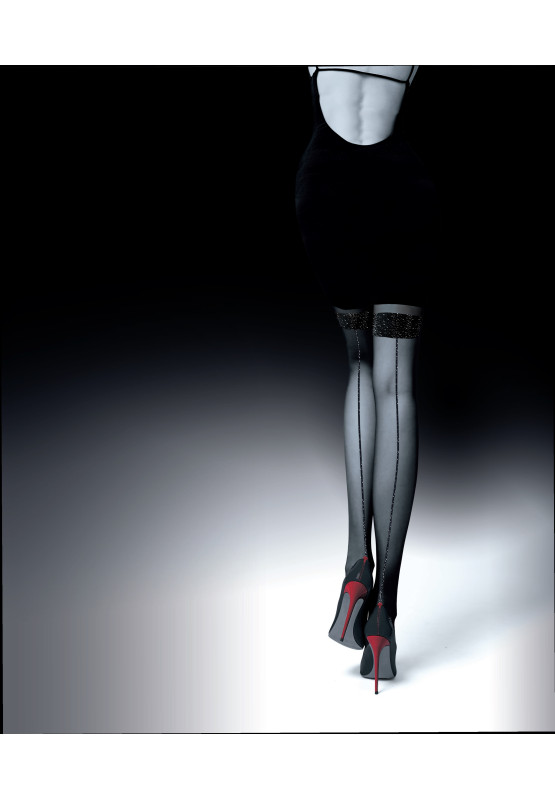 Collants imitation bas couture NOQ Moonlight 20 DEN