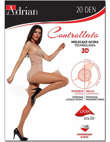 Collants Adrian Controllata en maille non volante 20 den