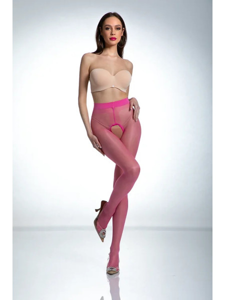 Collants brillants roses Amour Hip Gloss avec un trou