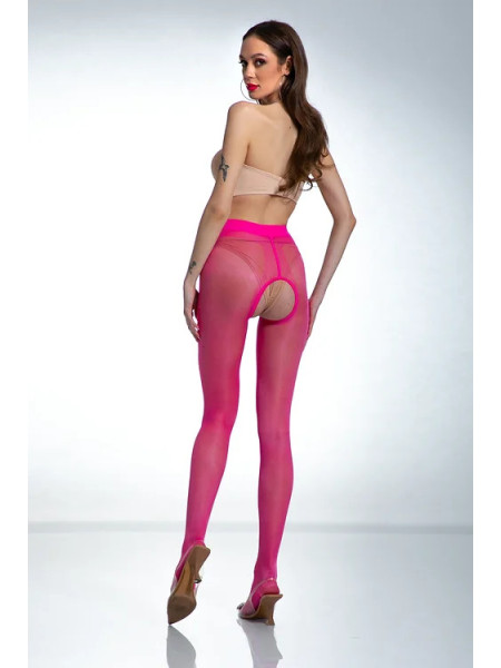 Collants brillants roses Amour Hip Gloss avec un trou 2