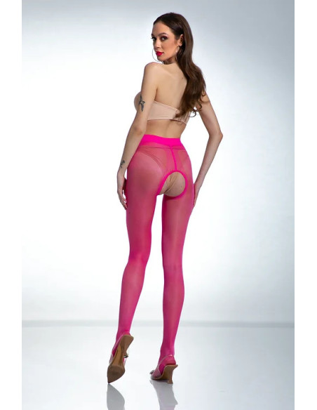 Collants brillants roses Amour Hip Gloss avec un trou