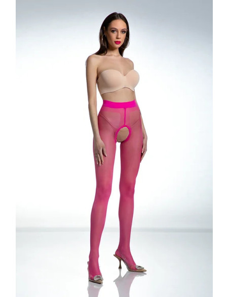 Collants brillants roses Amour Hip Gloss avec un trou