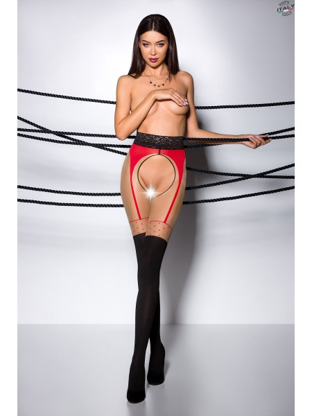 Collants femme Passion bas ouverts imitation crouch