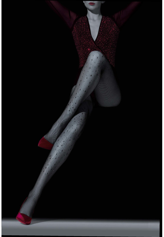 Collants résille NOQ Superstar avec pierres