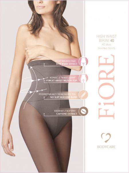Bikini taille haute 40 DEN, collant amincissant 2