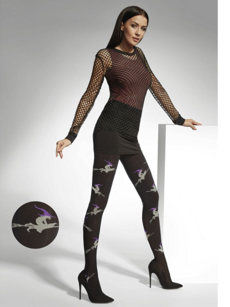 Collants d'Halloween en sorcières Adrian Witches 40 DEN