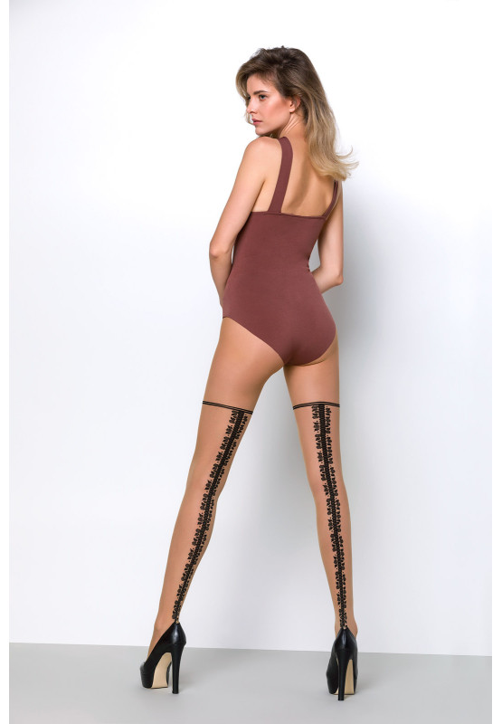 Collants pour femmes avec couture décorative