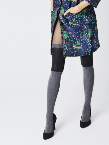 Collants imitant les bas opaques Fiore Piega 40 DEN
