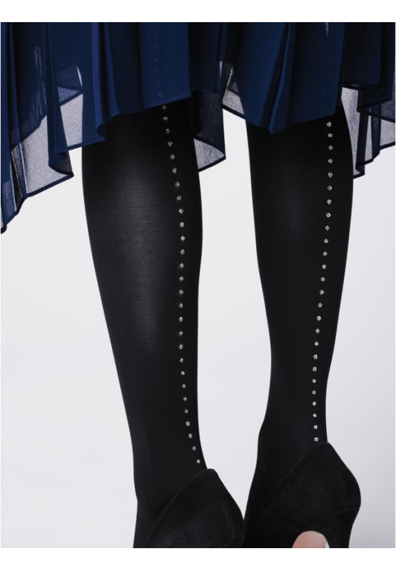 Collants en microfibre à motifs avec couture arrière Fiore Venezia 60 DEN