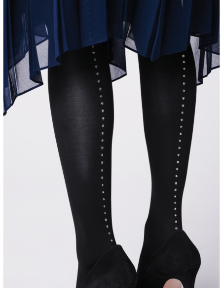 Collants en microfibre à motifs avec couture arrière Fiore Venezia 60 DEN