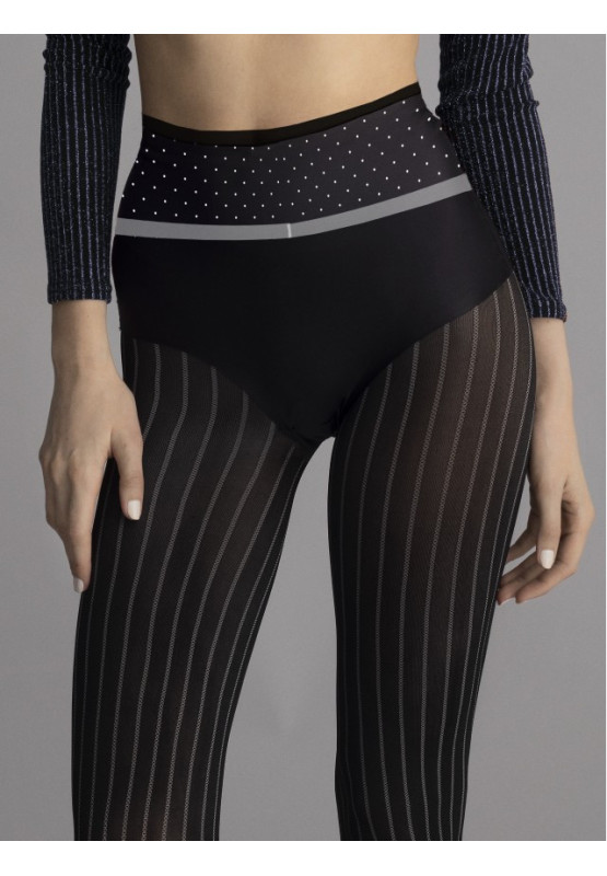 Collants à rayures à motifs Fiore Metropolitan 60 deniers