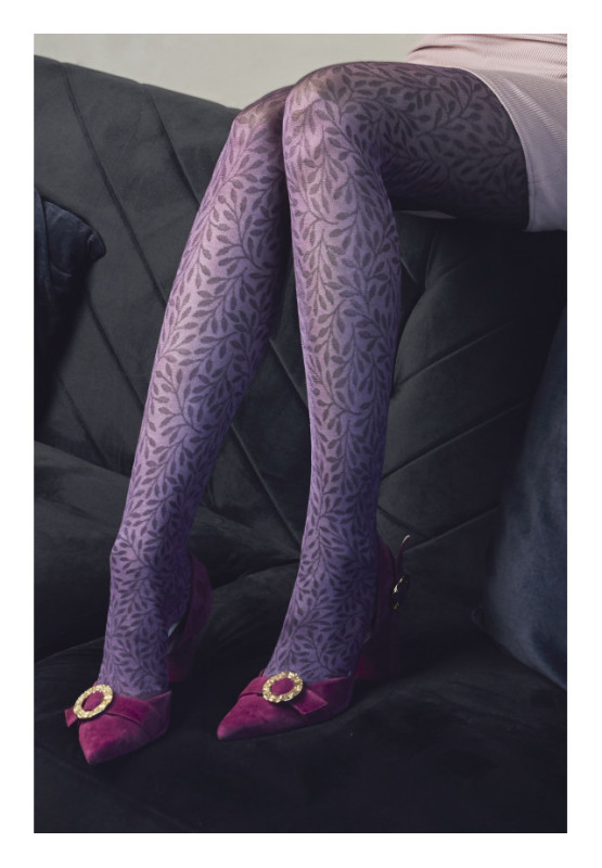Collants femme à motifs floraux Fiore Herbarium 30 den