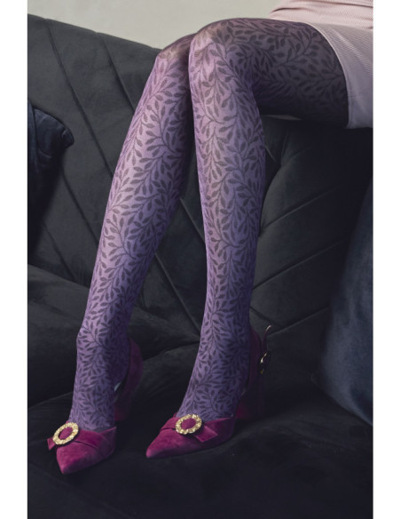 Collants femme à motifs floraux Fiore Herbarium 30 den