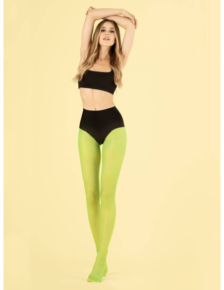 Collants fluo fins 8 deniers Fiore Cotton Candy