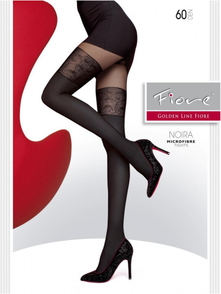 Collants noirs imitant les collants Fiore Noira 60 DEN