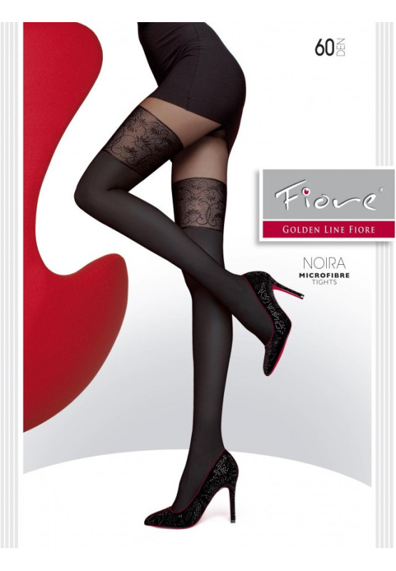 Collants noirs imitant les collants Fiore Noira 60 DEN