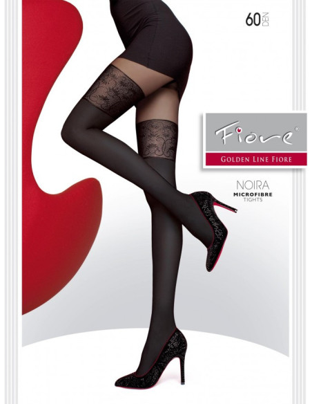 Collants noirs imitant les collants Fiore Noira 60 DEN