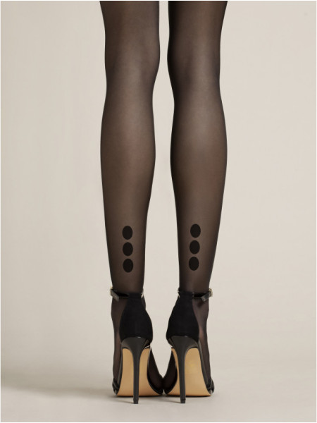Collants lisses mats NOQ Rafella à pois à la cheville 2