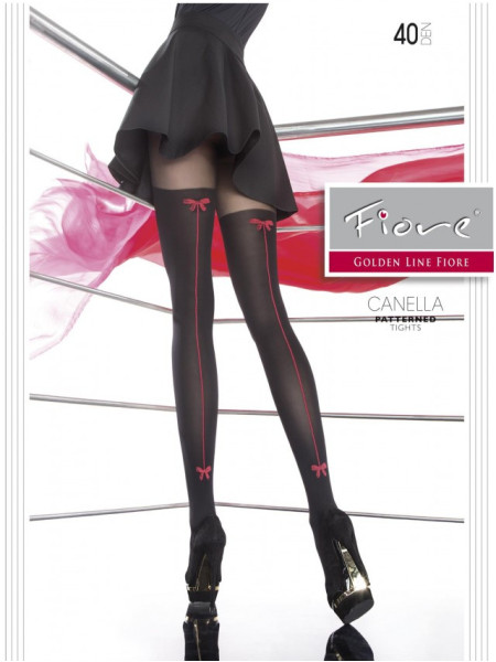 Collants femme Fiore Canella couture rouge 40 den