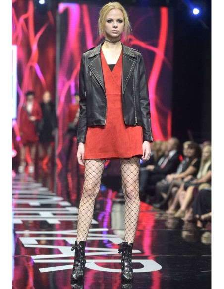 Collants résille Adrian Sunset sans orteils à grosses mailles