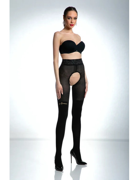 Collants ouverts Amour Cat Girl pour femmes
