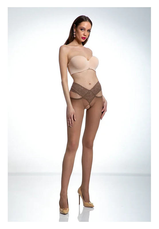 Collants Amour Angel avec trou en dentelle à l'entrejambe 30 den