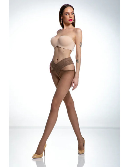 Collants Amour Angel avec trou en dentelle à l'entrejambe 30 den