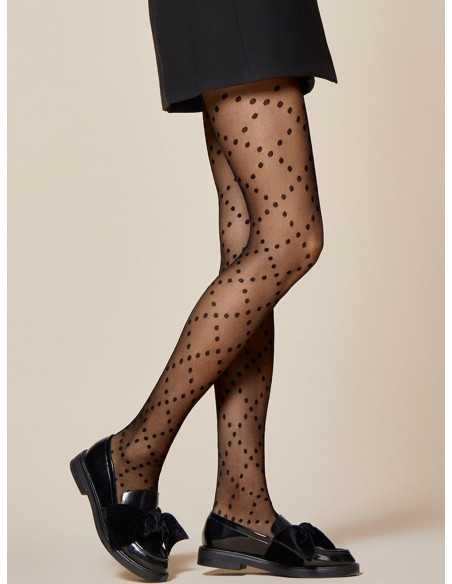 Collants à pois Fiore Wave 20 deniers