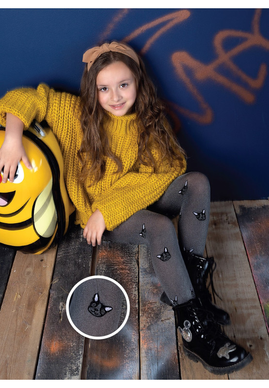 Collants pour enfants NOQ Ari avec chiens 50 den