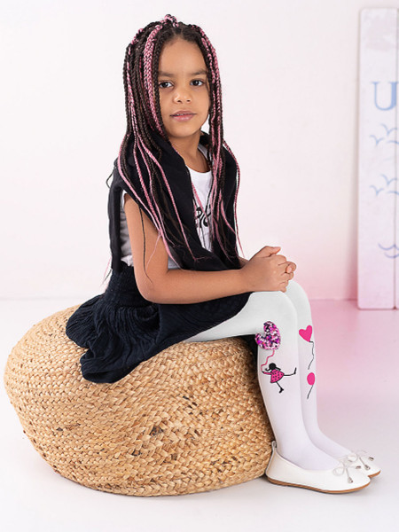 Collants pour filles avec un ballon cousu