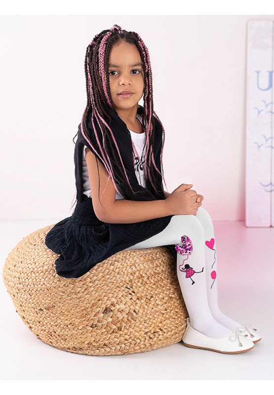 Collants pour filles avec un ballon cousu