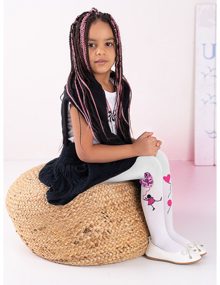 Collants pour filles avec un ballon cousu