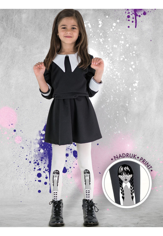 Collants fille Halloween NOIR