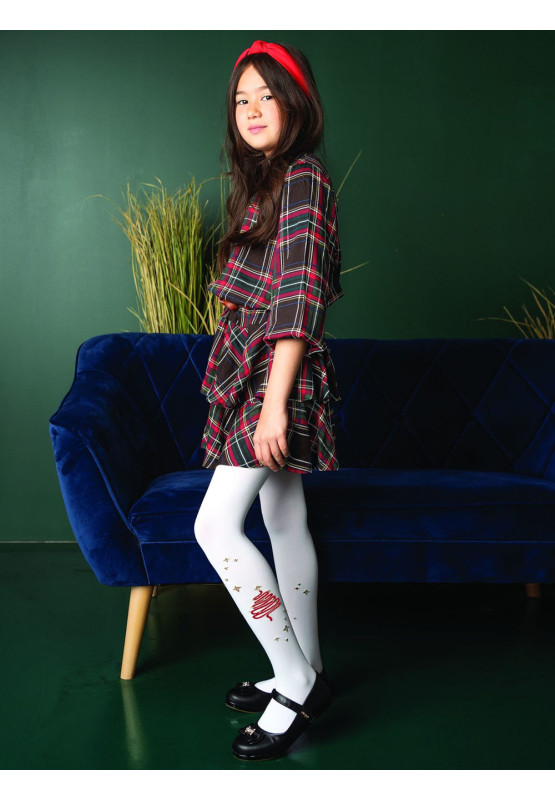 Collants sapin de Noël pour enfants 40 deniers