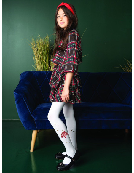 Collants sapin de Noël pour enfants 40 deniers