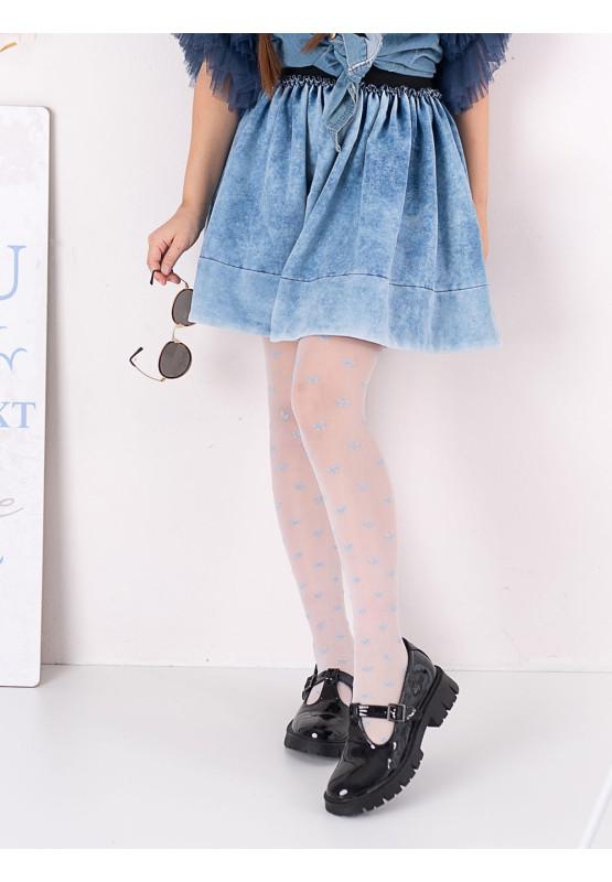 Collants fins papillon pour enfants 20 deniers