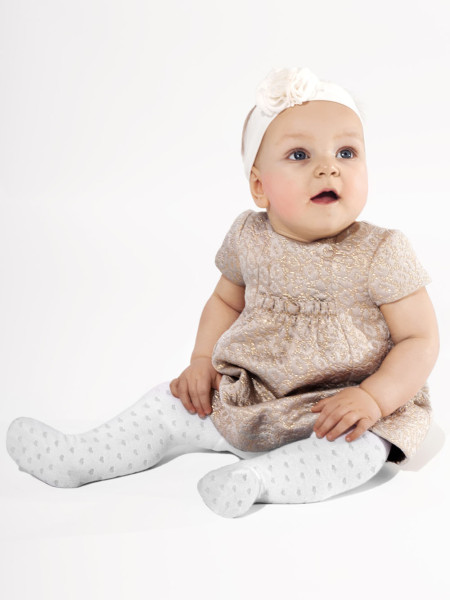 Collants enfant Lenka avec coeurs, petites tailles