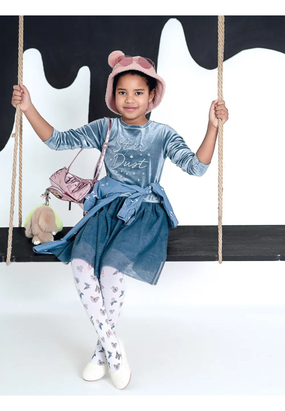Collants NOQ Mariposa pour enfants 40 deniers avec papillons