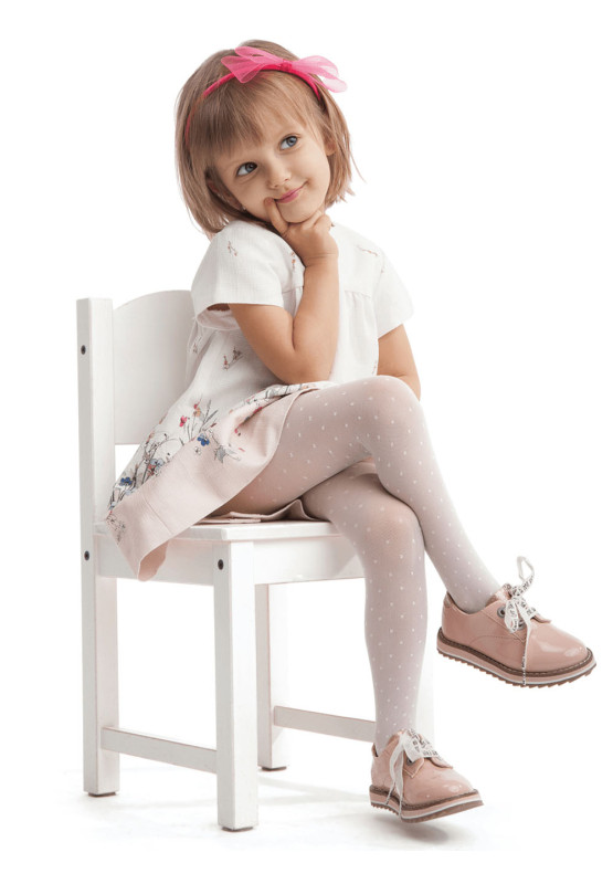 Collants à pois pour filles