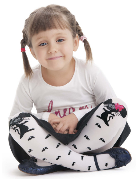Collants enfant vison souris 40 den